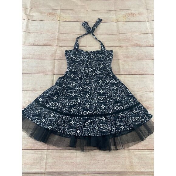 Book Of Life Women's Halter Black Skull Printed Rockabilly Dress - Large - Picture 11 of 13